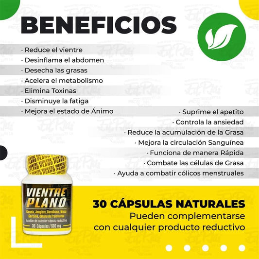 Vientre Plano Cápsulas | Suplemento natural FitPlus