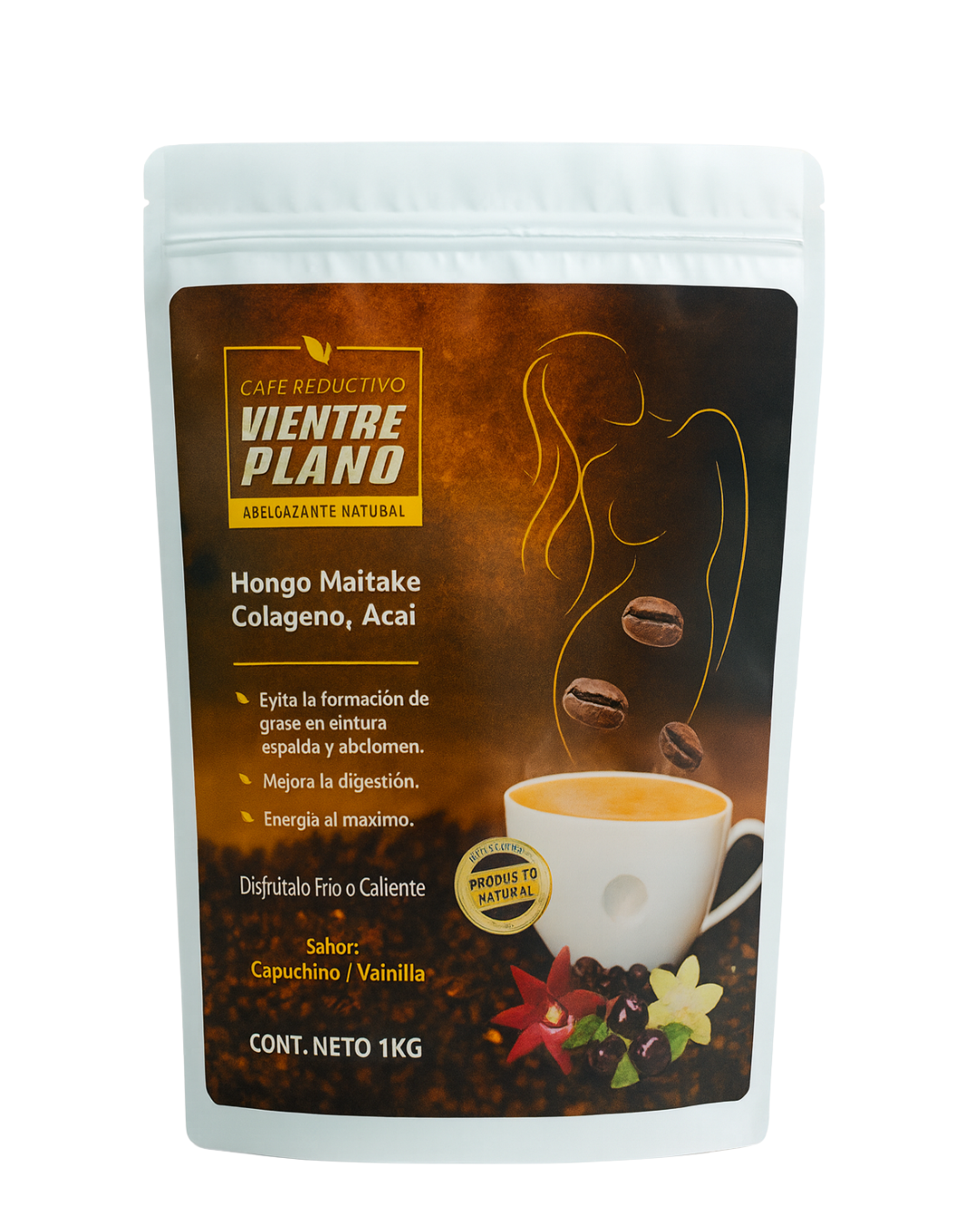 Café Vientre Plano Capuchino Vainilla