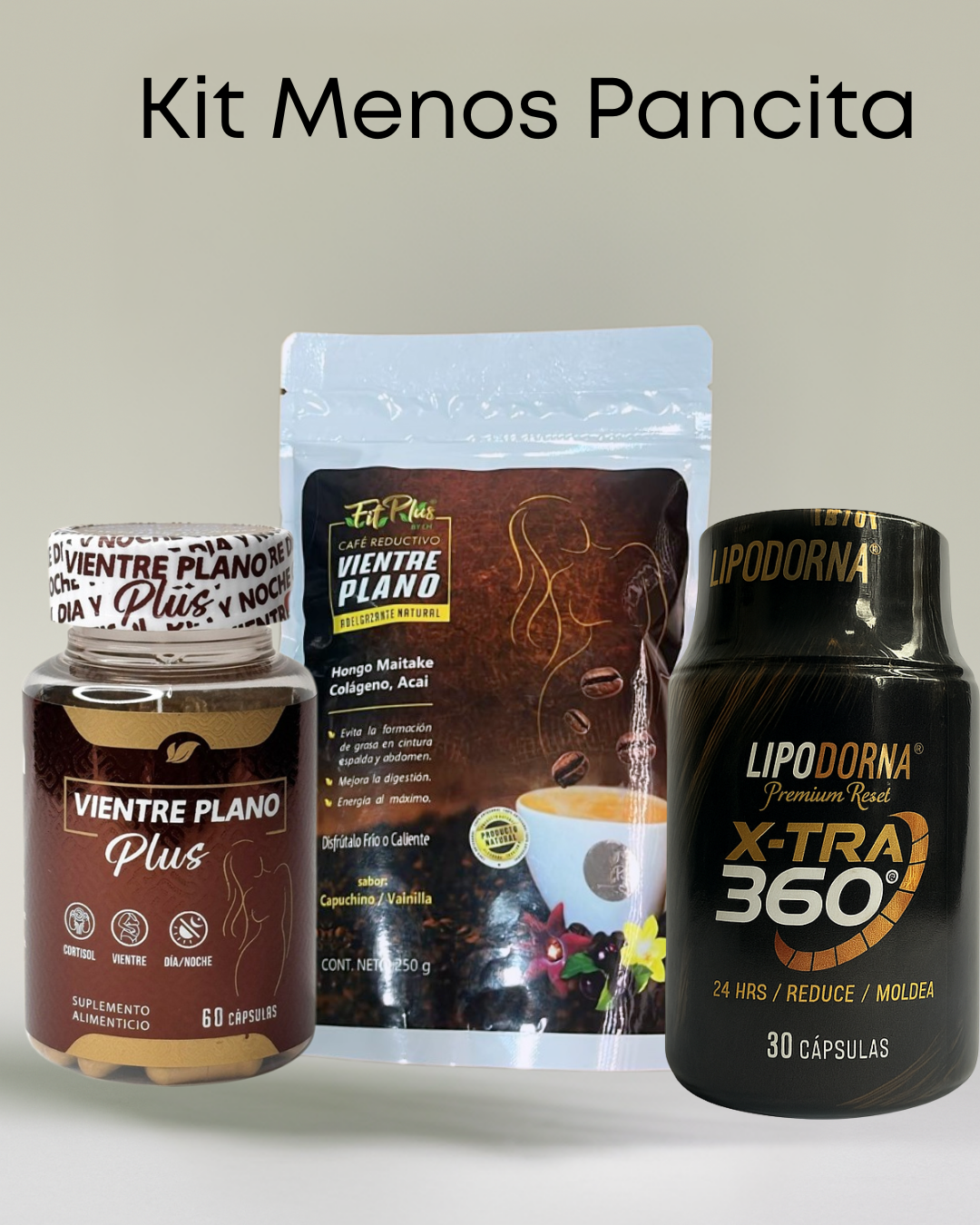 ✨ Kit Menos Pancita | Reducción de Abdomen y Flacidez