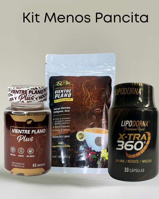 ✨ Kit Menos Pancita | Reducción de Abdomen y Flacidez